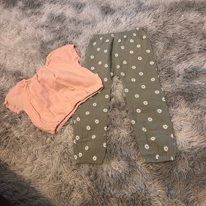 Grayson Collective little girl pants and top set